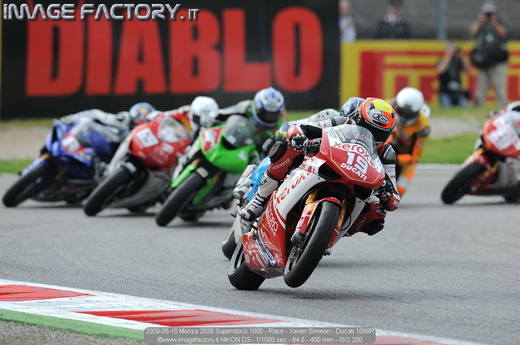 2009-05-10 Monza 2038 Superstock 1000 - Race - Xavier Simeon - Ducati 1098R